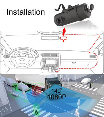2MP 4G WIFI ریموت مانیتور مینی دوربین دوگانه داشبورد DVR برای موتورسیکلت با GPS ADAS DMS BSD