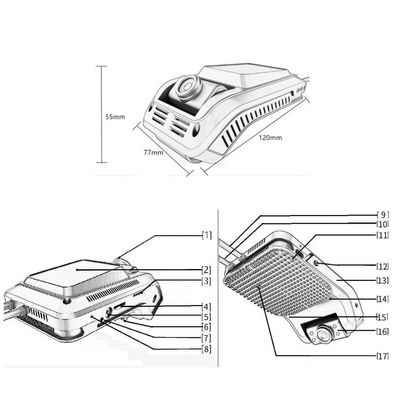 هوش مصنوعی 4G وای فای 1080P هشدار خستگی سیستم کمک رانندگی پیشرفته Dashcam CMSV6 GPS ADAS DSM BSM